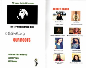 Africa Night Program and Executive Board